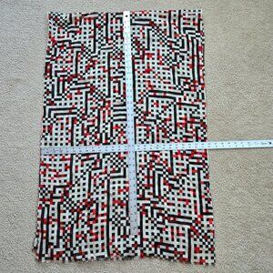 100% wool scarf geometric pattern